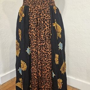 Ms Interpret Vintage Boho Printed Skirt Size S